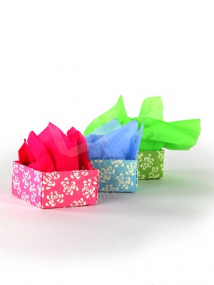 Beautiful Colourful Tissue Paper with Wedding Favour Boxes