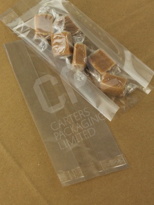 Open Top Gusseted Crimp-Sealed Display Bags