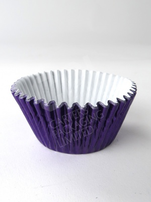 Purple Foil Cupcake Case