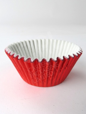 Red Foil Cupcake Case