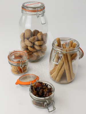 Glass Jars ranging from 125ml to 2100ml