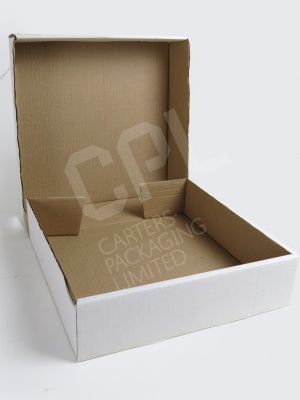 Large, Shallow Corrugated Cardboard Cake Box: C/0215