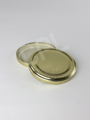82mm Large Gold Metal Jar Lid