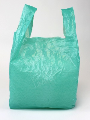 Recycled Green Plastic Carrier Bag
