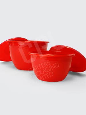 Plastic Pudding Bowls & Lids