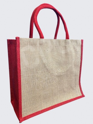 Jute23 Natural with Red & Glitter