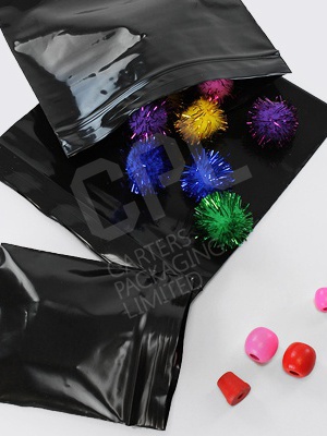 Black Grip-Seal Bags 350g