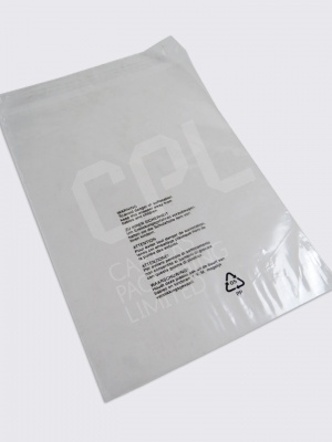 Perforated Polypropylene Bags | Printed Warning Notice