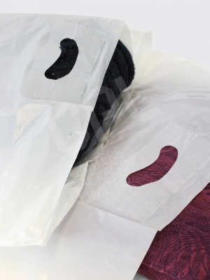 White Patch Handle Carrier bags