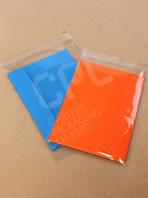 Clear Greeting Card Bags