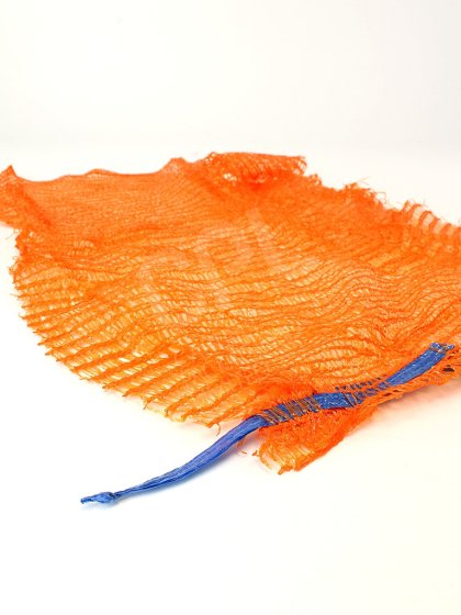 Orange Knitted Net bag
