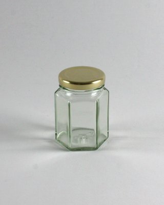 110ml Hex Glass Jar