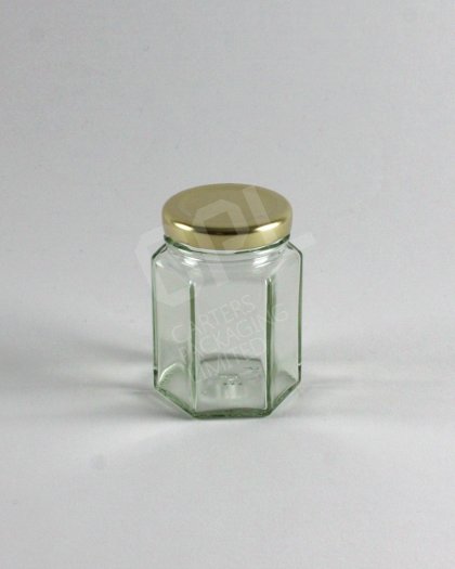 110ml Hex Glass Jar
