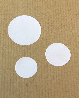 White Self-Adhesive Round Label 20mm
