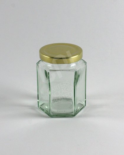8oz Hexagonal Glass jar