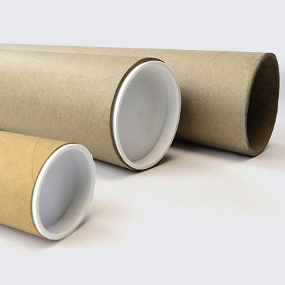 Postal Tube White - Usable measurements 400 x 101 x 2.5mm