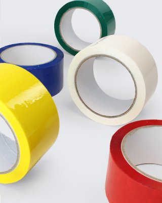Acrylic BLUE Polyprop Tape: 50mm x 66m