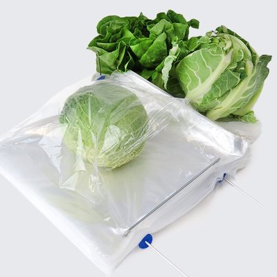 Perforated Cabbage Bags on Wicket 300 x 450mm