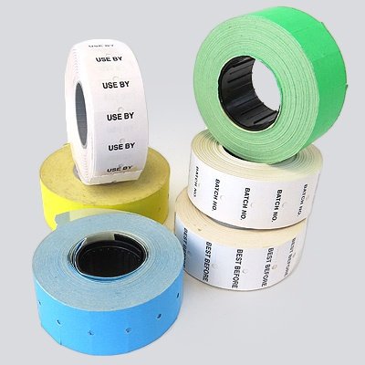 CT1 WHITE P/Gun Label (Permanent Adhesive) 21 x 12mm - 1000