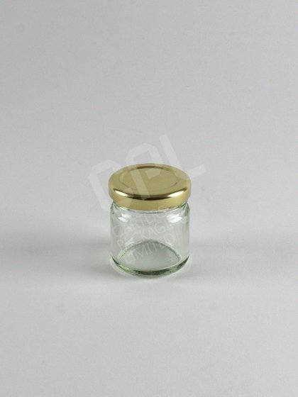 45ml Jam Jar with Gold Lid