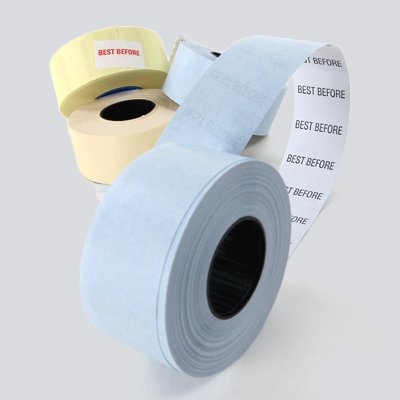 CT7 White Price Gun Labels
