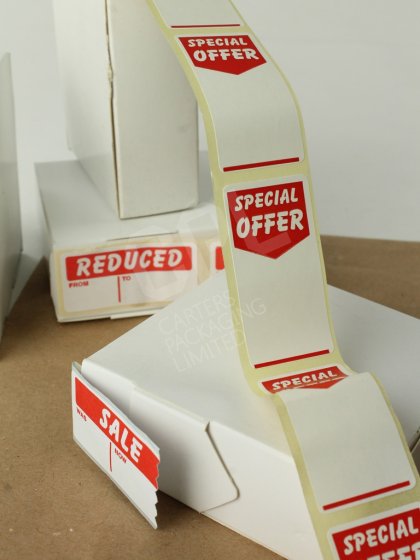 Special Offer Sticky White Labels