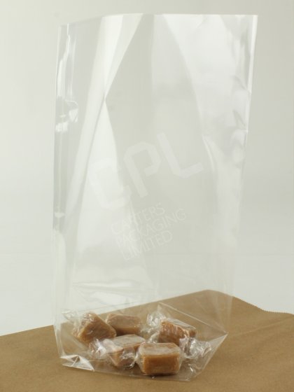 Clear Block Bottom Bags