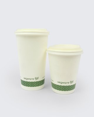 Vegware White SW Coffee Cups 12oz