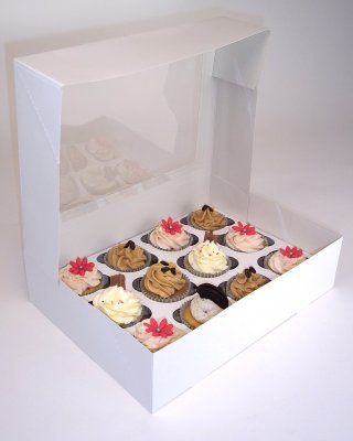 Cupcake Window Box for 12 Cupcakes
