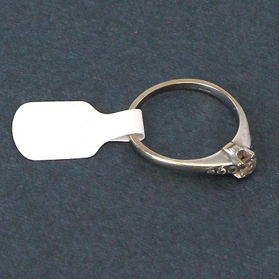 White Self-Adhesive Dumbbell Labels 48 x 12mm