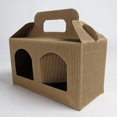 2 Jar Natural Box SHORT: 170 x 80 x 90mm (5 Pack)