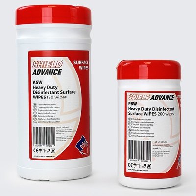 Shield - Heavy Duty Disinfectant Wipe: 130 x 130mm (200)