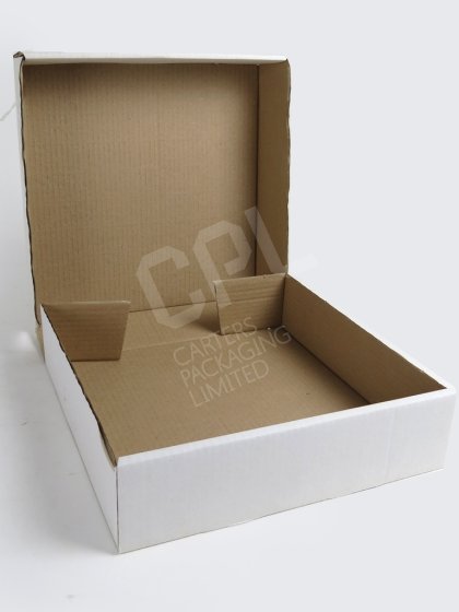 Large, Shallow Corrugated Cardboard Cake Box: C/0215
