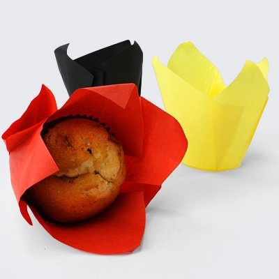 Tulip Muffin Cases - Brown: 175mm (Pack/150)
