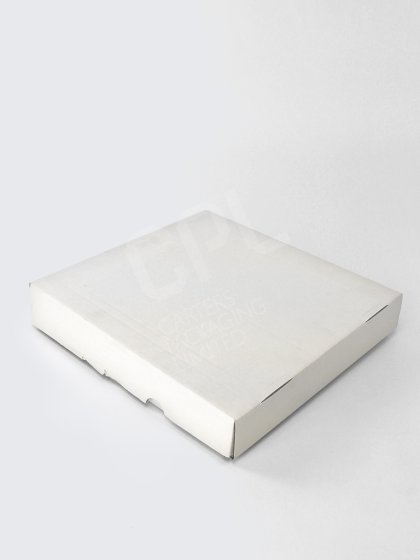 Plain White Pizza Boxes