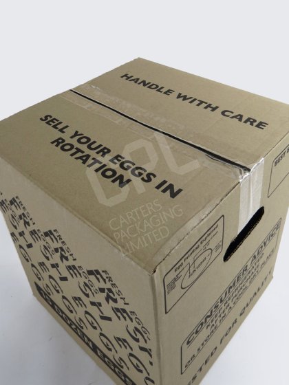 Top of Large Printed Egg Box