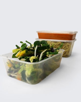 Microwave Containers and Lids 650ml (Batch/250)