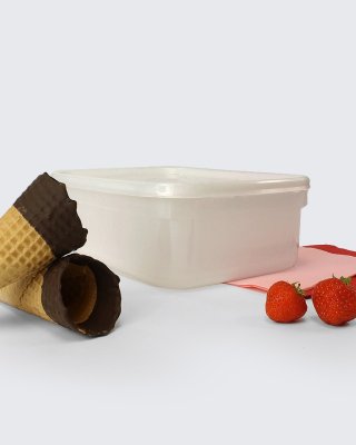 Ice Cream Tub (2 Litre): 210 x 152 x 78mm