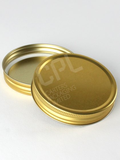 Gold Metal 70mm Screw Lid