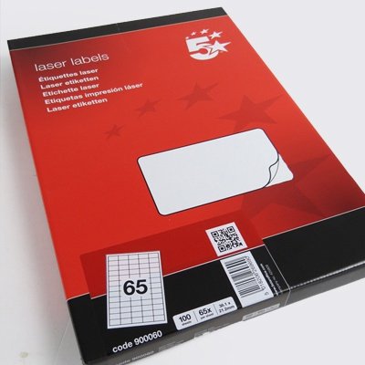Smart Labels - 65 labels per sheet 38 x 21mm (100)