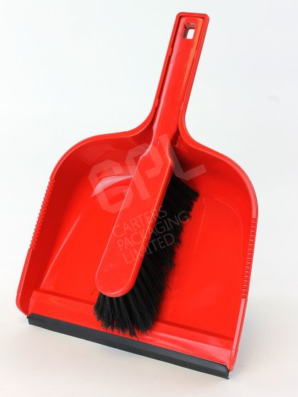 Red Dustpan and Brush