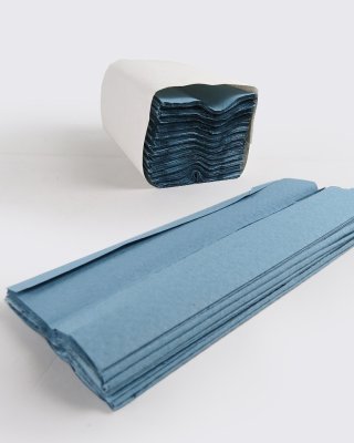 C-Fold Paper Hand Towels: 1ply (Blue) Batch/2880
