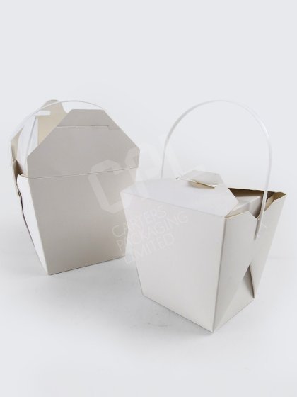 White Square Food Pails