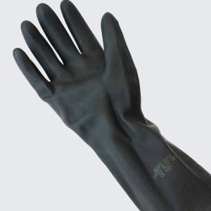 Industrial Black Latex Rubber Gloves