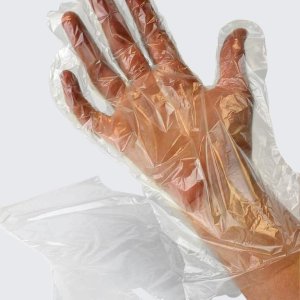 Clear LD Polythene Gloves