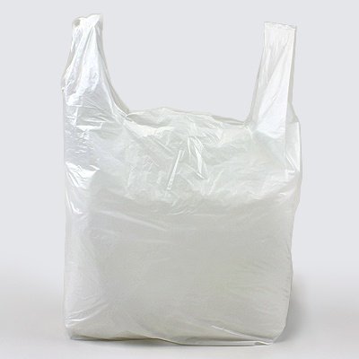 Large White 23" Vest Carrier Bag 330 x 483 x 584mm