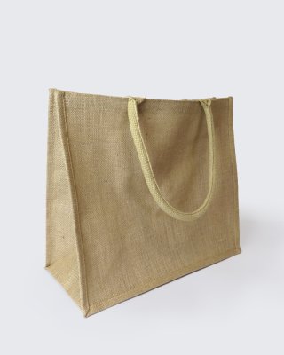 Jute Rectangular Portrait Bag - NATURAL