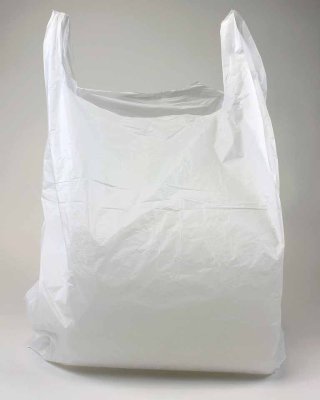 Extra Large White 30" Vest Carrier Bag 430 x 600 x 735mm
