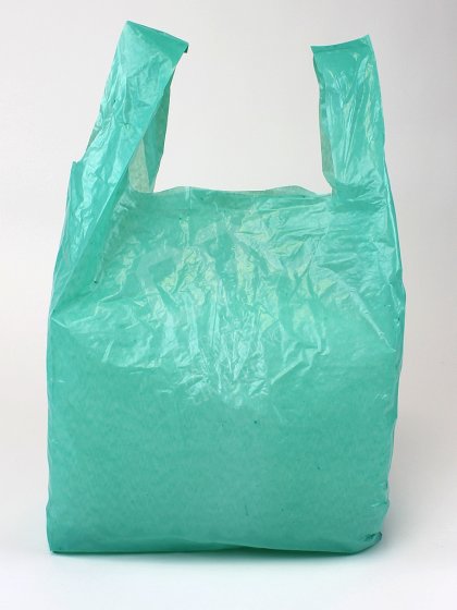 Recycled Green Plastic Carrier Bag