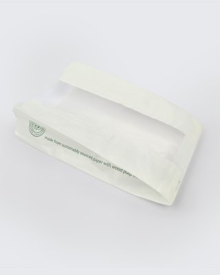Vegware 4 x 6 x 10" White Bag